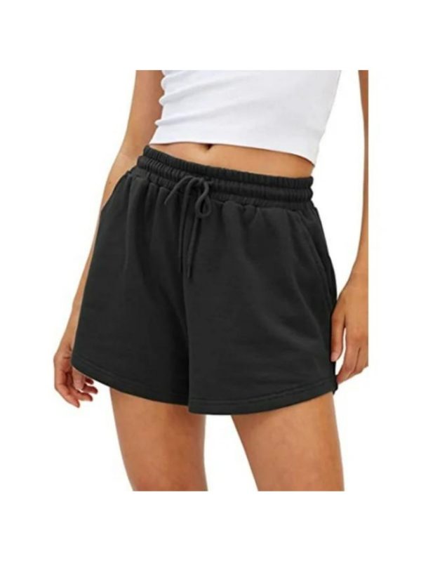 Sweat Shorts Women Casual Summer Athletic Shorts Drawstring Comfy Shorts High Waist Running Shorts