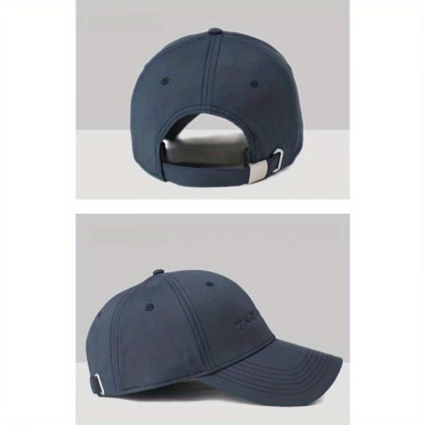 Quick-Dry Breathable Sun Protection Unisex Baseball Cap, Casual Style Woven Polyester Sports Running Hat