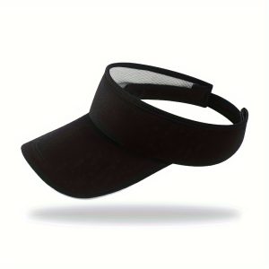 1pc Solid Color Sporty Visor Hat for Running, Hiking, Fishing, and Sun Protection